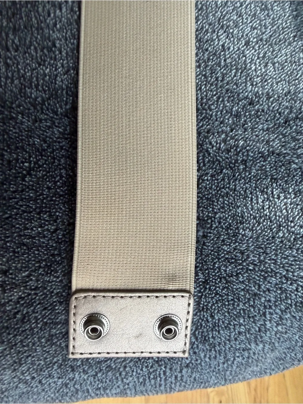 Sparkling Gold and Beige Canvas Belt for Women - Stretch